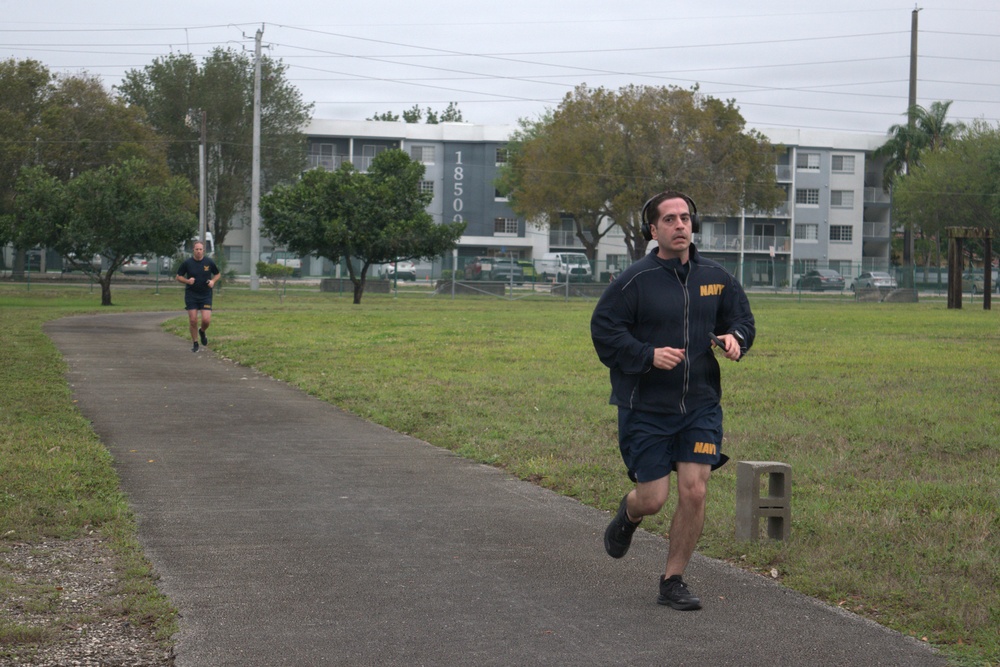 Navy Reserve Center Miami Conducts Physical Fitness Assessment