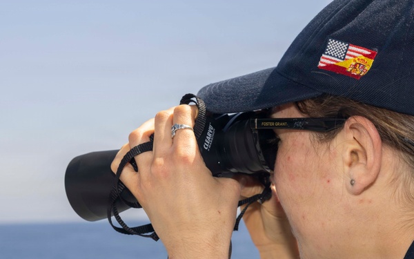 Ensign Murray stands watch aboard USS Bulkeley (DDG 84), April 13, 2026