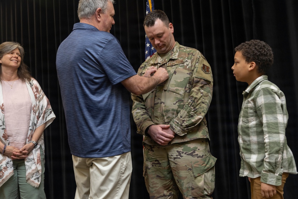 Chief Master Sgt. Johnson Promotion Ceremony
