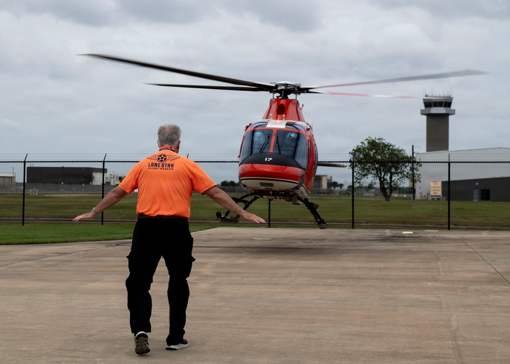 TH-73A Lands at Lone Star Flight Museum