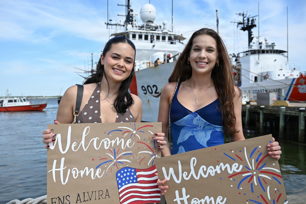 Coast Guard Cutter Tampa returns home following 74-day counter-drug patrol in Eastern Pacific