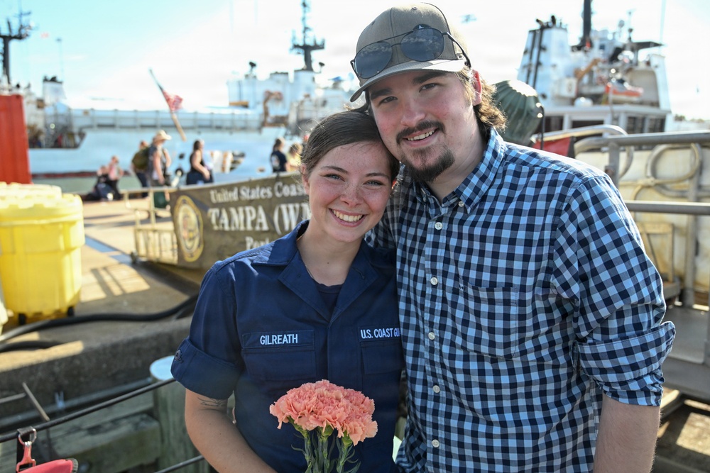 Coast Guard Cutter Tampa returns home following 74-day counter-drug patrol in Eastern Pacific