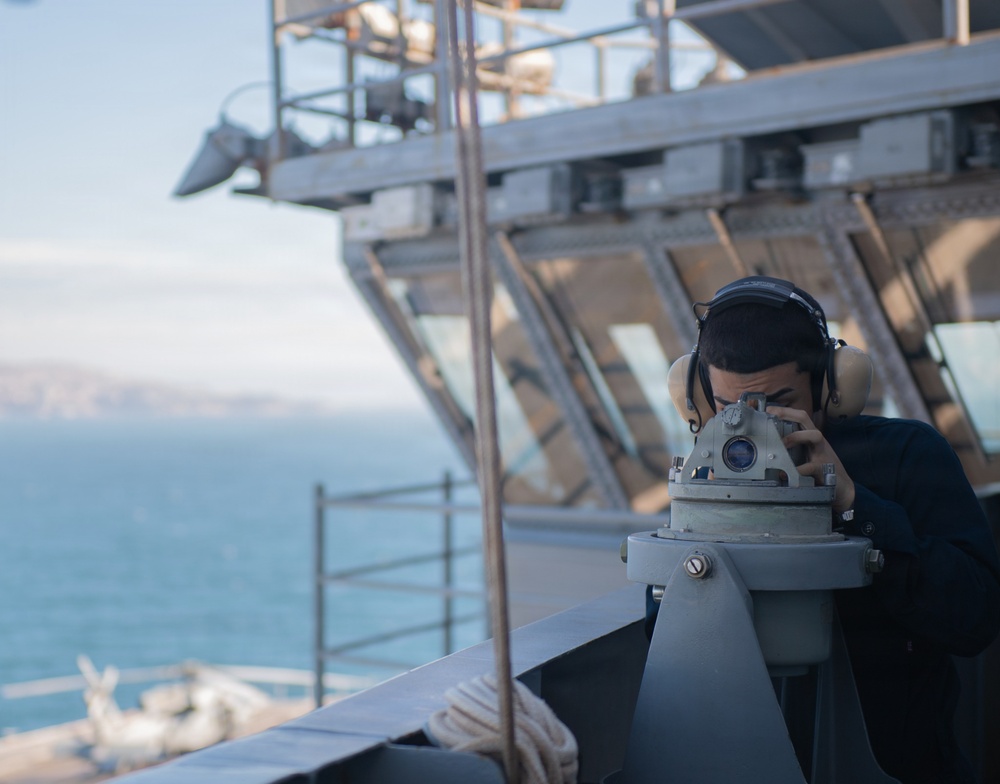 Nimitz Conducts Anchor Evolution