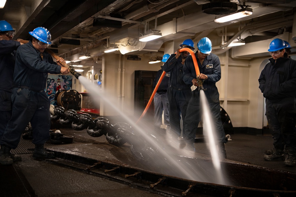 Nimitz Weighs Anchor