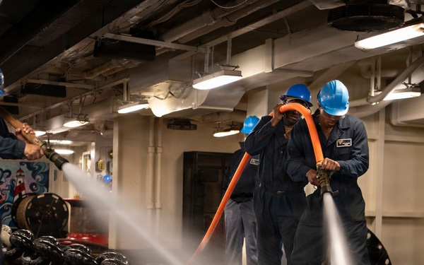 Nimitz Weighs Anchor