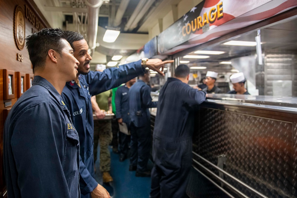 USS Boxer Sailors, Marines Conduct Daily Operations