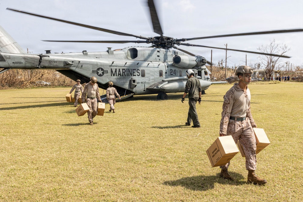 11th MEU Marines, Sailors Respond to Super Typhoon Sinlaku