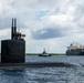USS Annapolis (SSN 760) conducts a brief stop for personnel