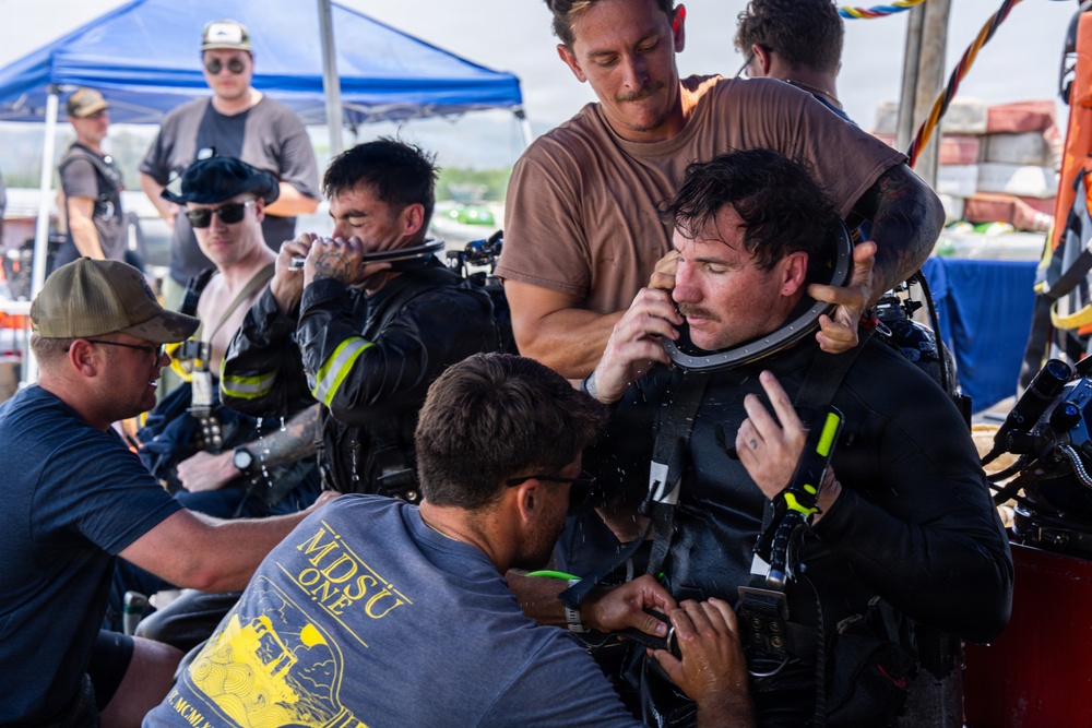 CTG 73.6/MDSU 1-3 Support DPAA recovery Efforts in Subic Bay, April 14, 2026