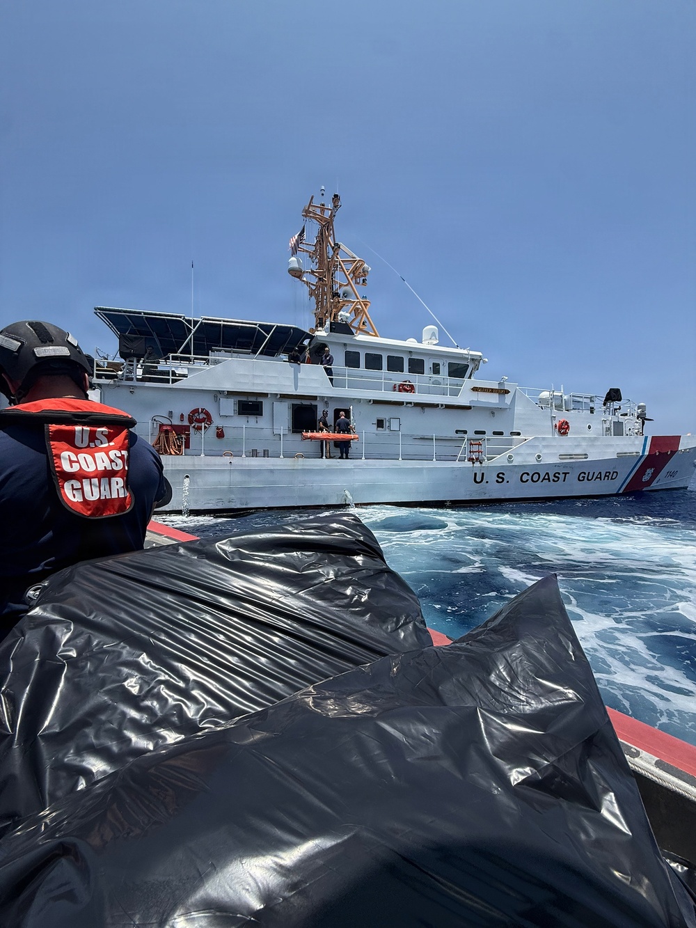 U.S. Coast Guard crews deliver supplies in CNMI following Super Typhoon Sinlaku