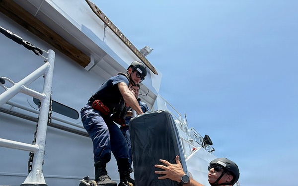 U.S. Coast Guard crews deliver supplies in CNMI following Super Typhoon Sinlaku
