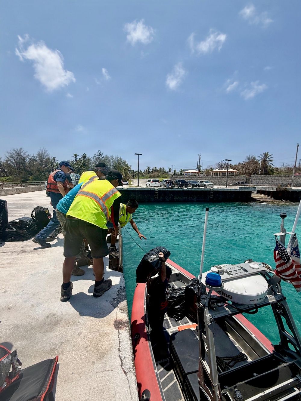 U.S. Coast Guard crews deliver supplies in CNMI following Super Typhoon Sinlaku