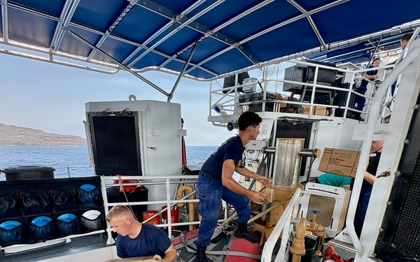 U.S. Coast Guard crews deliver supplies in CNMI following Super Typhoon Sinlaku
