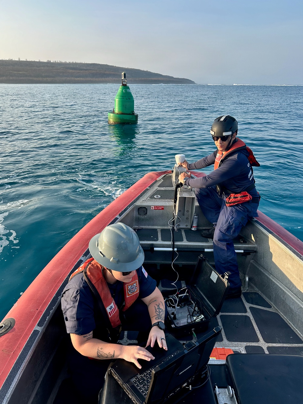 U.S. Coast Guard crews make first port gains in CNMI following Super Typhoon Sinlaku
