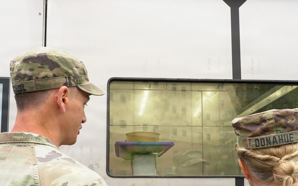 Senior leader samples meal prepared by autonomous kitchen