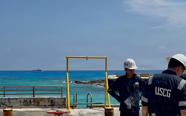 U.S. Coast Guard crews make first port gains in CNMI following Super Typhoon Sinlaku