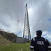 U.S. Coast Guard crews verify RFF tower condition in Saipan following Super Typhoon Sinlaku