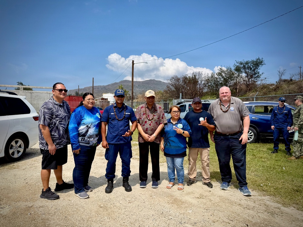U.S. Coast Guard crews deliver supplies in CNMI following Super Typhoon Sinlaku