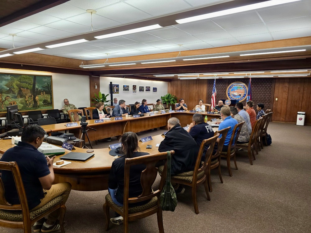 U.S. Coast Guard updates island leaders following Typhoon Sinlaku
