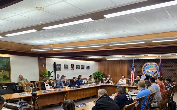 U.S. Coast Guard updates island leaders following Typhoon Sinlaku