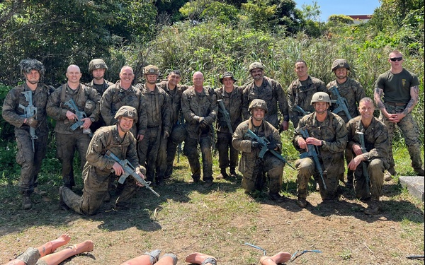 U.S. Marines with Headquarters Battalion Conduct Casualty Evacuation Training