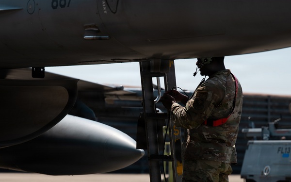 FF 26-1: 31 AEW Airman marshals 35 FS aircraft