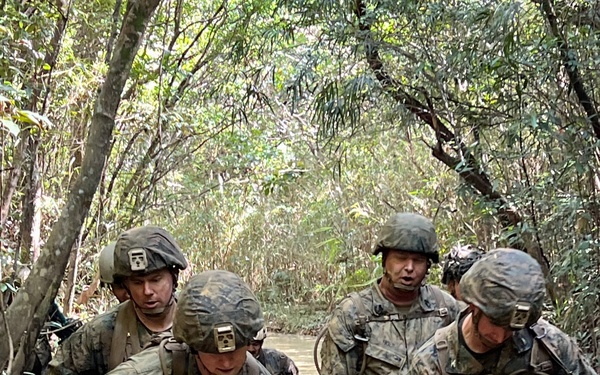 U.S. Marines with Headquarters Battalion Conduct Casualty Evacuation Training