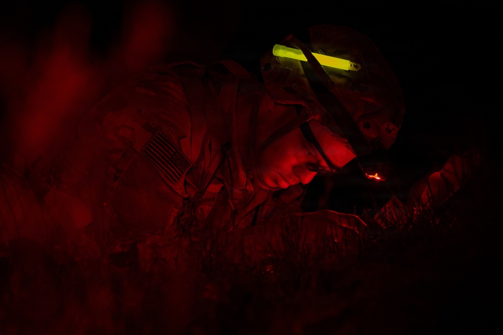 21st Theater Sustainment Command Best Squad Competition 2026: Night Land Navigation