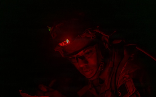 21st Theater Sustainment Command Best Squad Competition 2026: Night Land Navigation