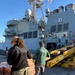 Pier operations for USS Gonzalez (DDG-66)