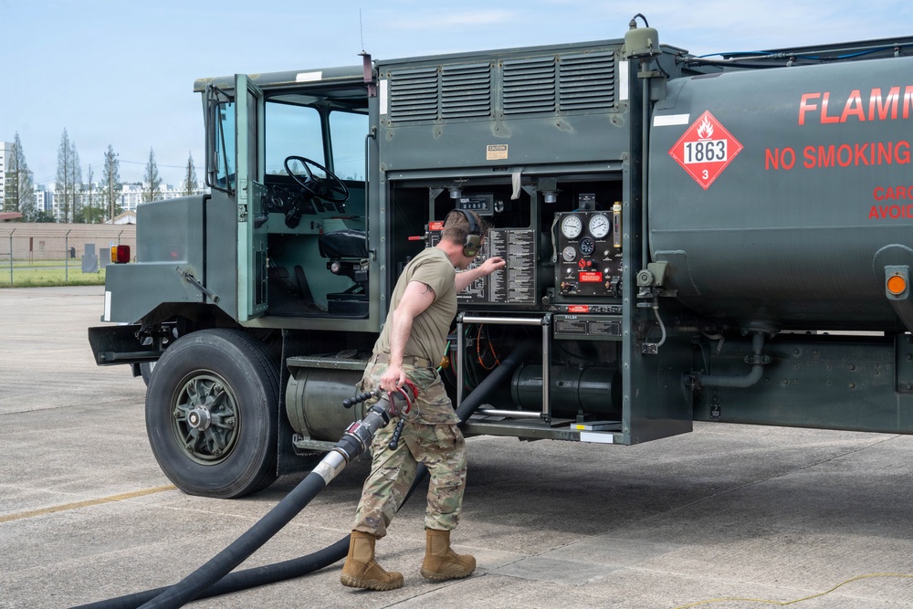Kicking off exercise FF 26-1 at Gwangju AB