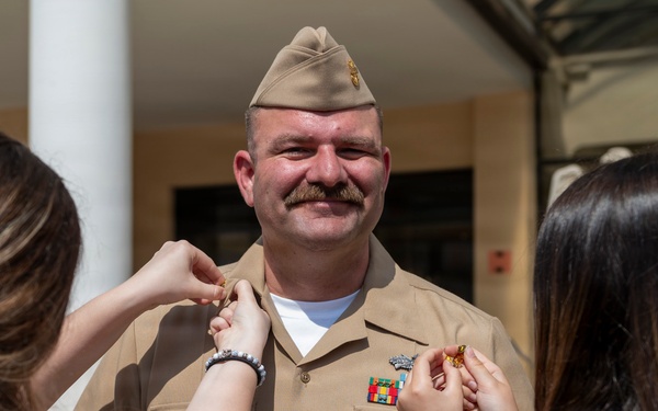 NAVFAC EURAFCENT BUCS Pinning Ceremony