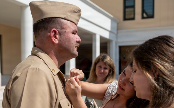 NAVFAC EURAFCENT BUCS Pinning Ceremony