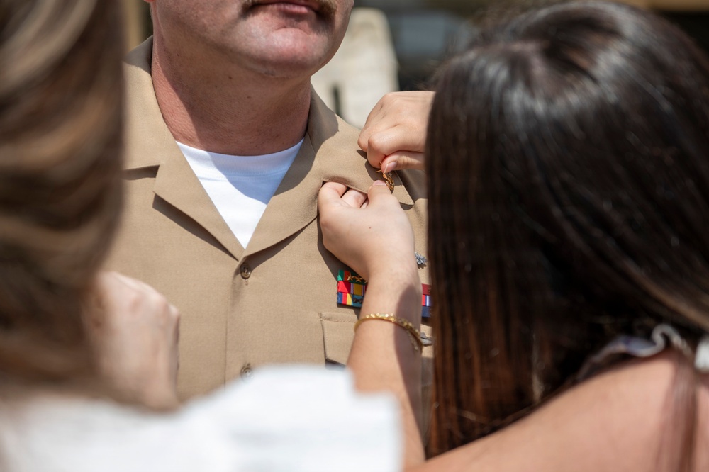 NAVFAC EURAFCENT BUCS Pinning Ceremony