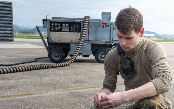 Kicking off exercise FF 26-1 at Gwangju AB