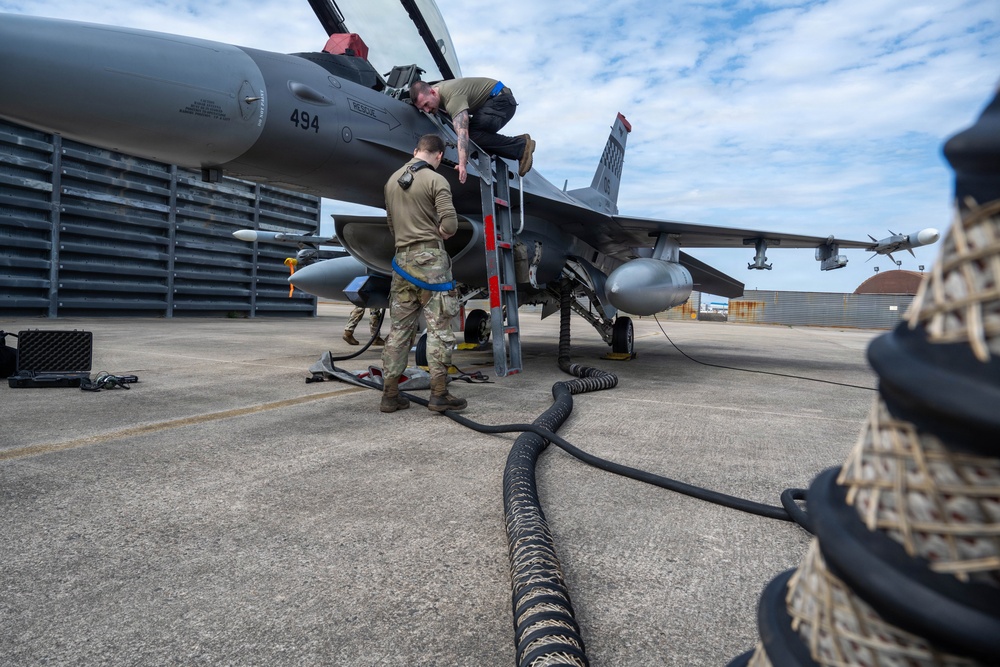 Kicking off exercise FF 26-1 at Gwangju AB
