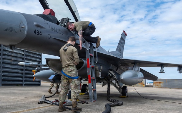 Kicking off exercise FF 26-1 at Gwangju AB