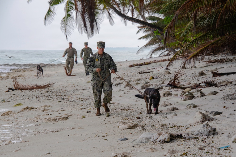 Military Working Dogs of NSF Diego Garcia