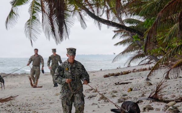 Military Working Dogs of NSF Diego Garcia