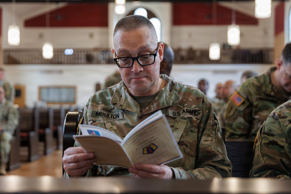 7th MSC HHC Conducts Change of Responsibility Ceremony