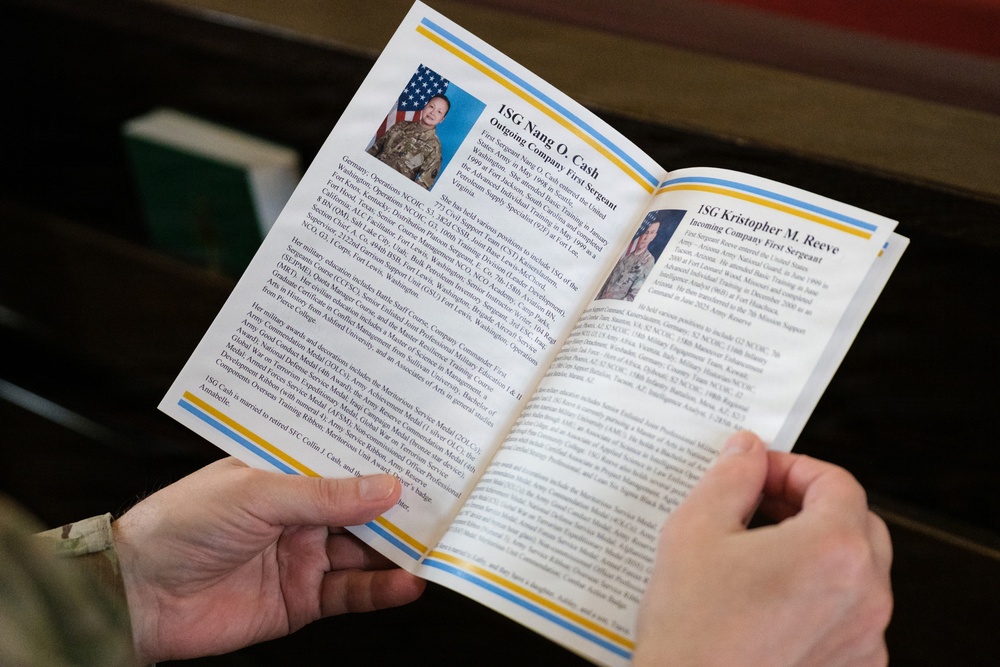 7th MSC HHC Conducts Change of Responsibility Ceremony