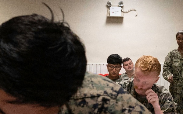 Sailors Complete E-5 Advancement Examination at NSF Diego Garcia