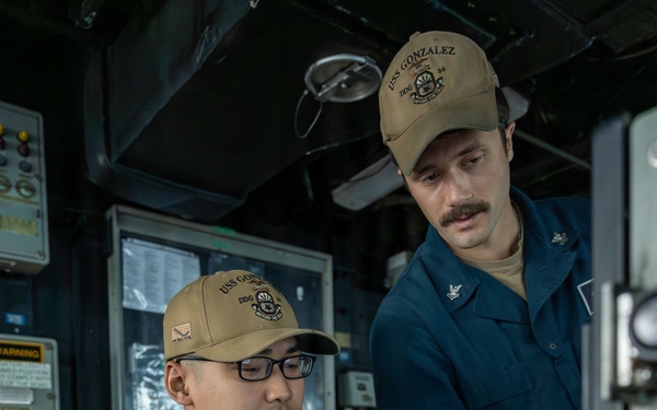 Routine Operations aboard USS Gonzalez (DDG 66)