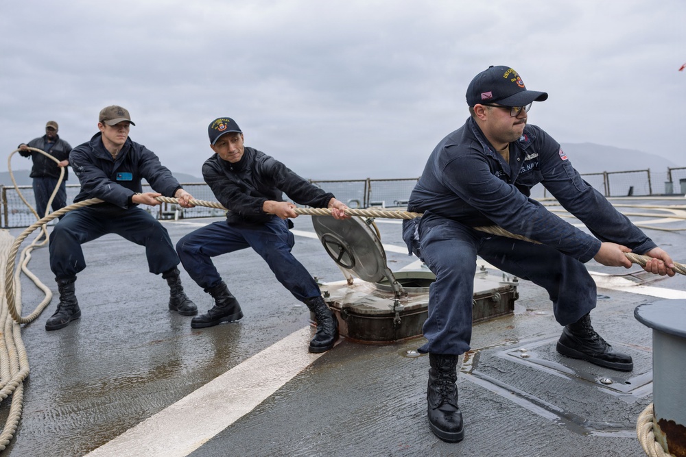 Sea and Anchor aboard the USS Gonzalez (DDG 66))