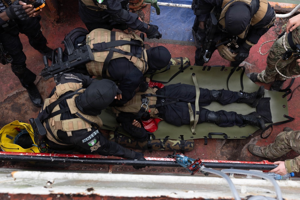 Multinational forces conduct maritime combat training