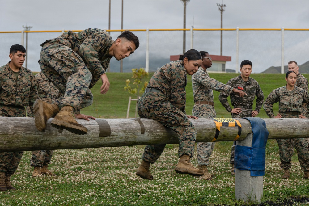 COMMSTRAT Marines conduct a field training exercise at Camp Hansen