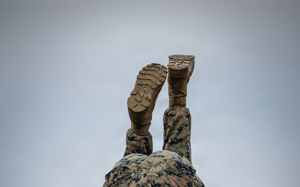 COMMSTRAT Marines conduct a field training exercise at Camp Hansen