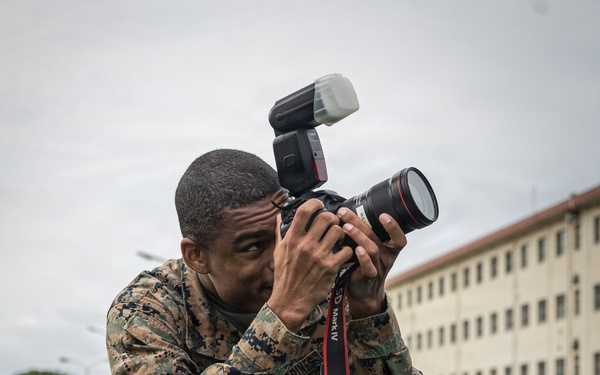 COMMSTRAT Marines conduct a field training exercise at Camp Hansen