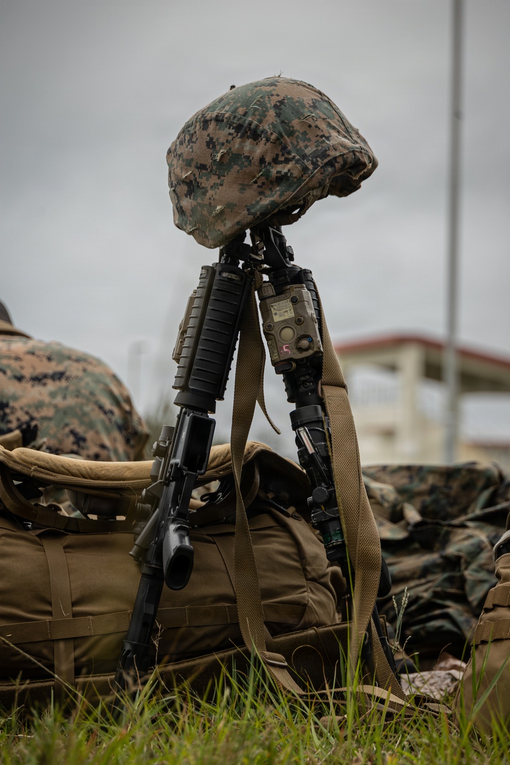COMMSTRAT Marines conduct a field training exercise at Camp Hansen