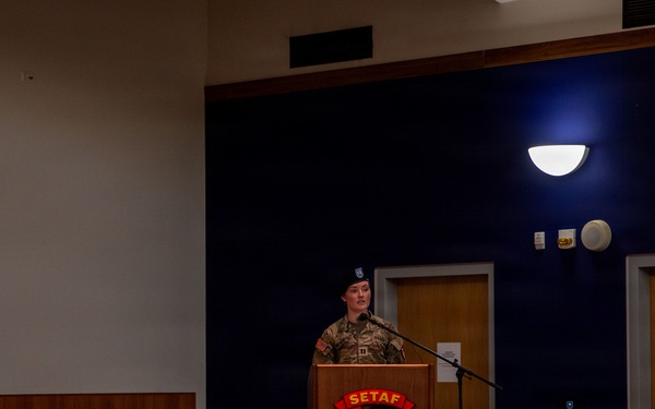 Honoring the past, leading the future: SETAF-AF holds change of command ceremony